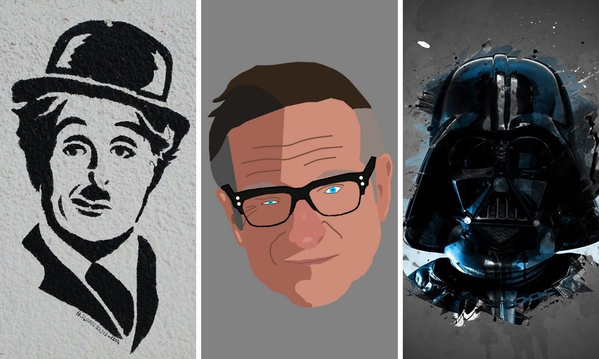 Charlie Chaplin, Robin Williams, Darth Vader